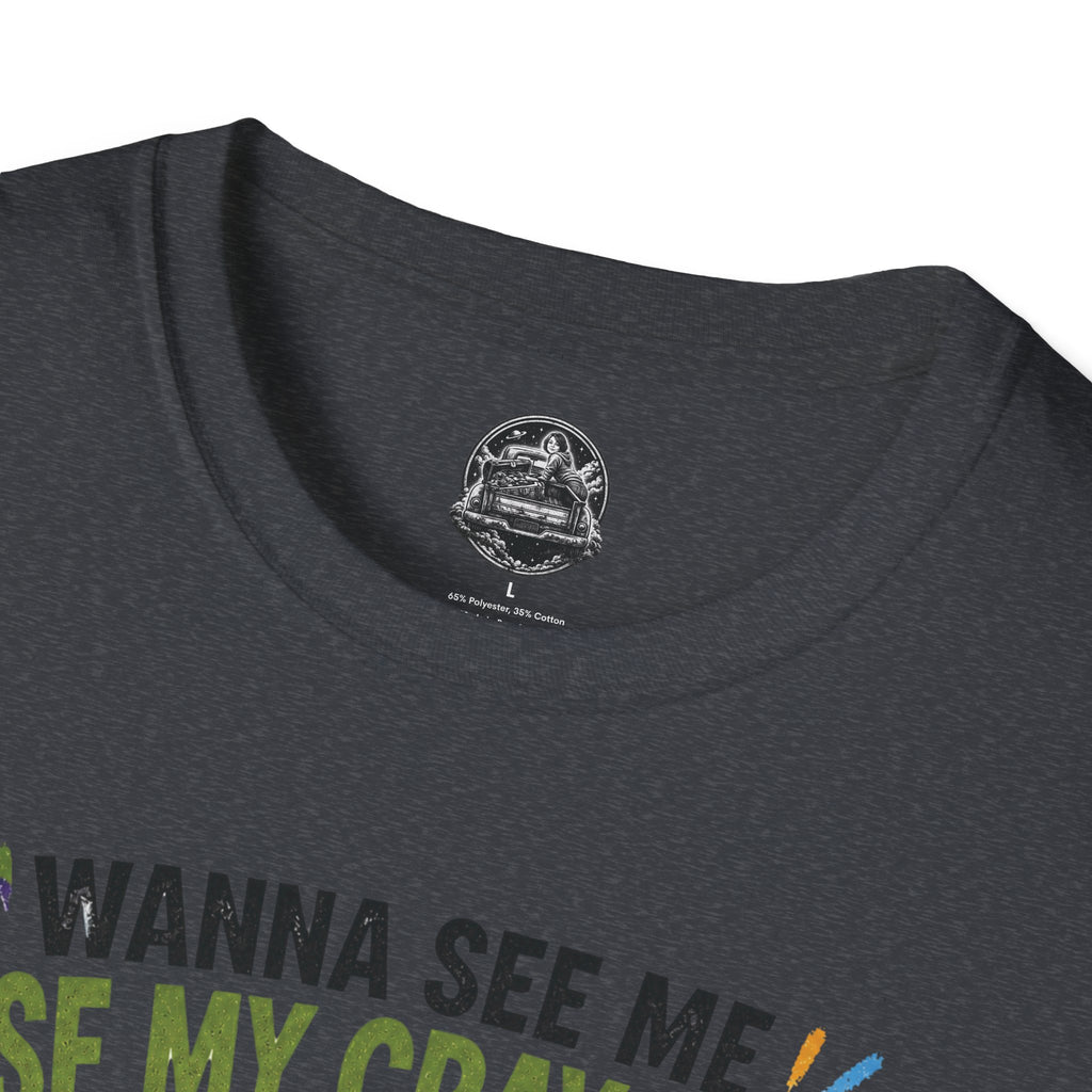 Funny Angry Turtle T-Shirt — “Wanna See Me Lose My Crayons? Do That Again…” — Teacher & Art Lover Tee