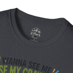 Funny Angry Turtle T-Shirt — “Wanna See Me Lose My Crayons? Do That Again…” — Teacher & Art Lover Tee
