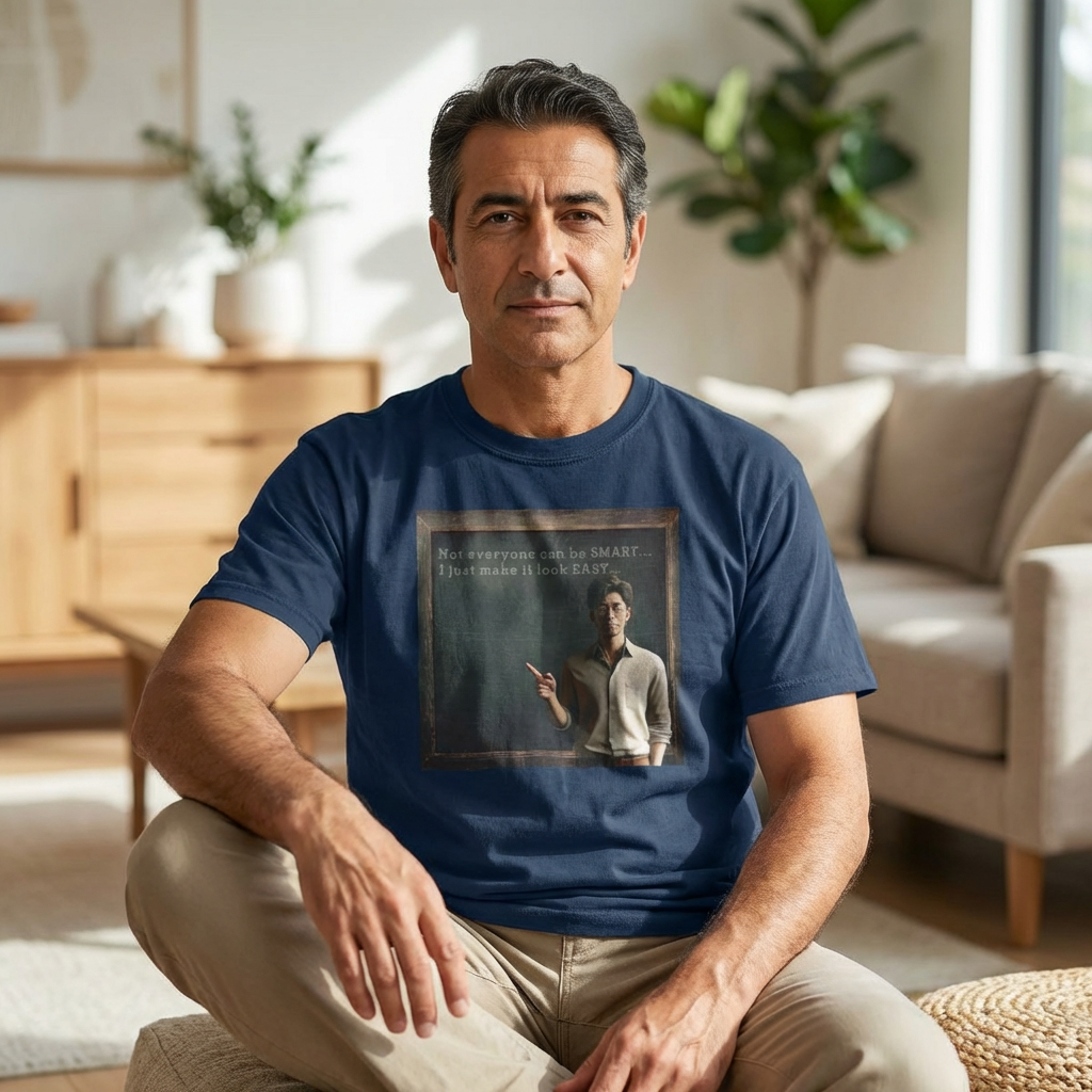 Vintage Teacher T-Shirt — “Not everyone can be SMART... I just make it look EASY"...