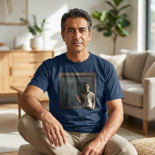 Vintage Teacher T-Shirt — “Not everyone can be SMART... I just make it look EASY"...
