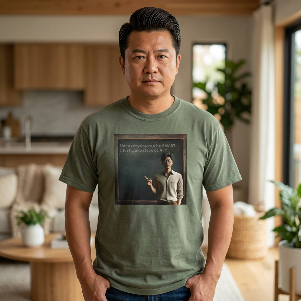 Vintage Teacher T-Shirt — “Not everyone can be SMART... I just make it look EASY"...