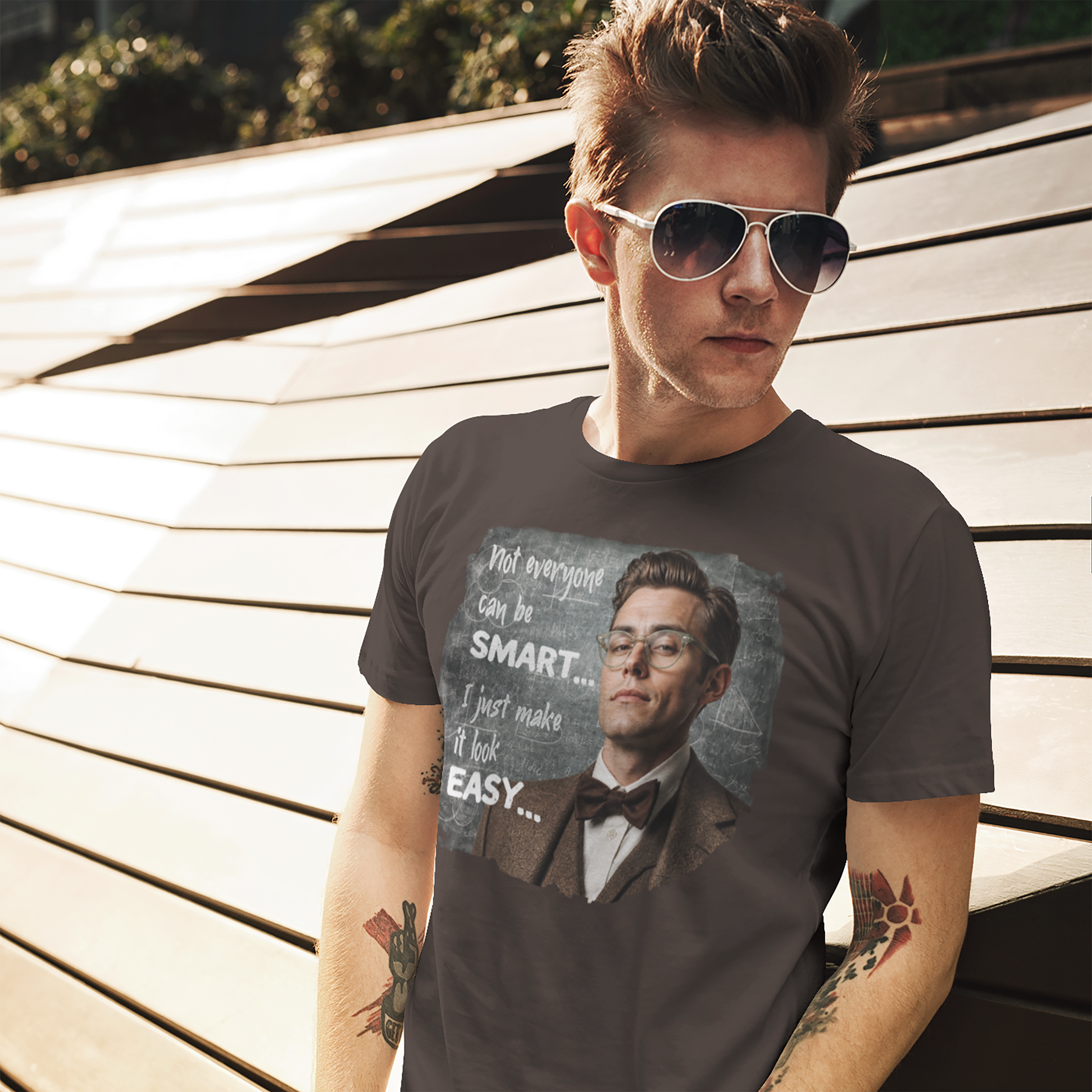 "Not Everyone Can Be Smart… I Just Make It Look Easy" Shirt — Funny Scholarly Math Tee