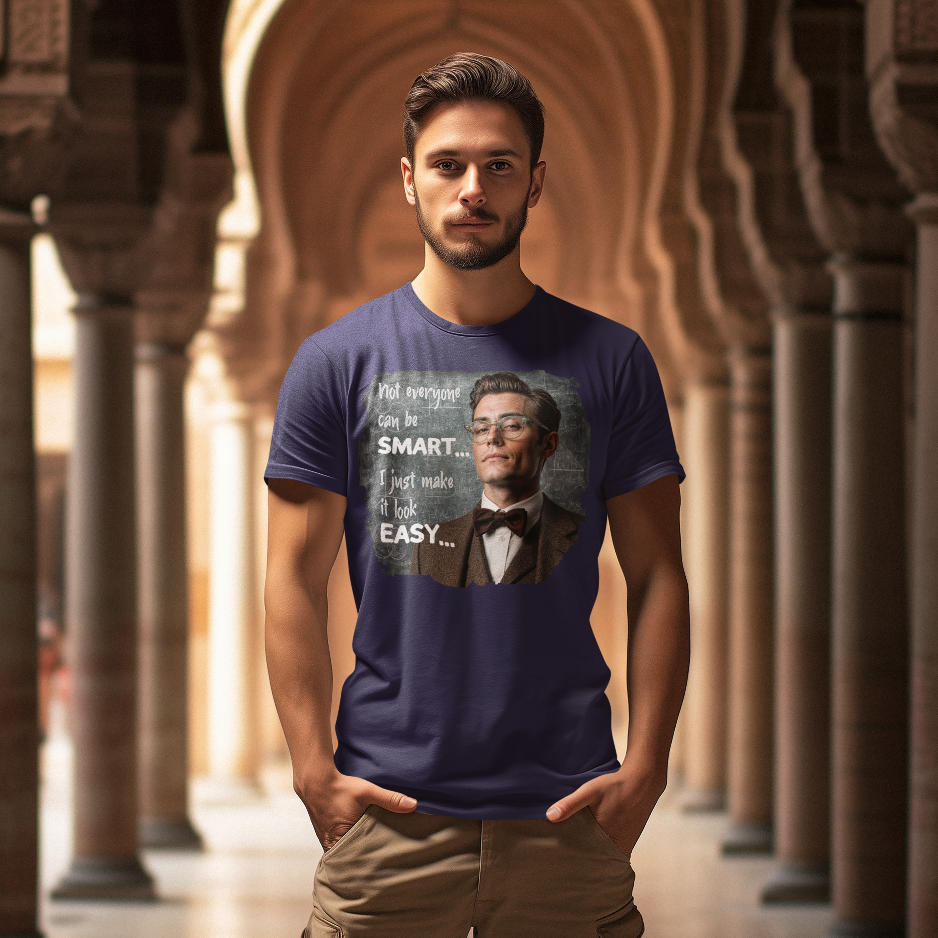 "Not Everyone Can Be Smart… I Just Make It Look Easy" Shirt — Funny Scholarly Math Tee