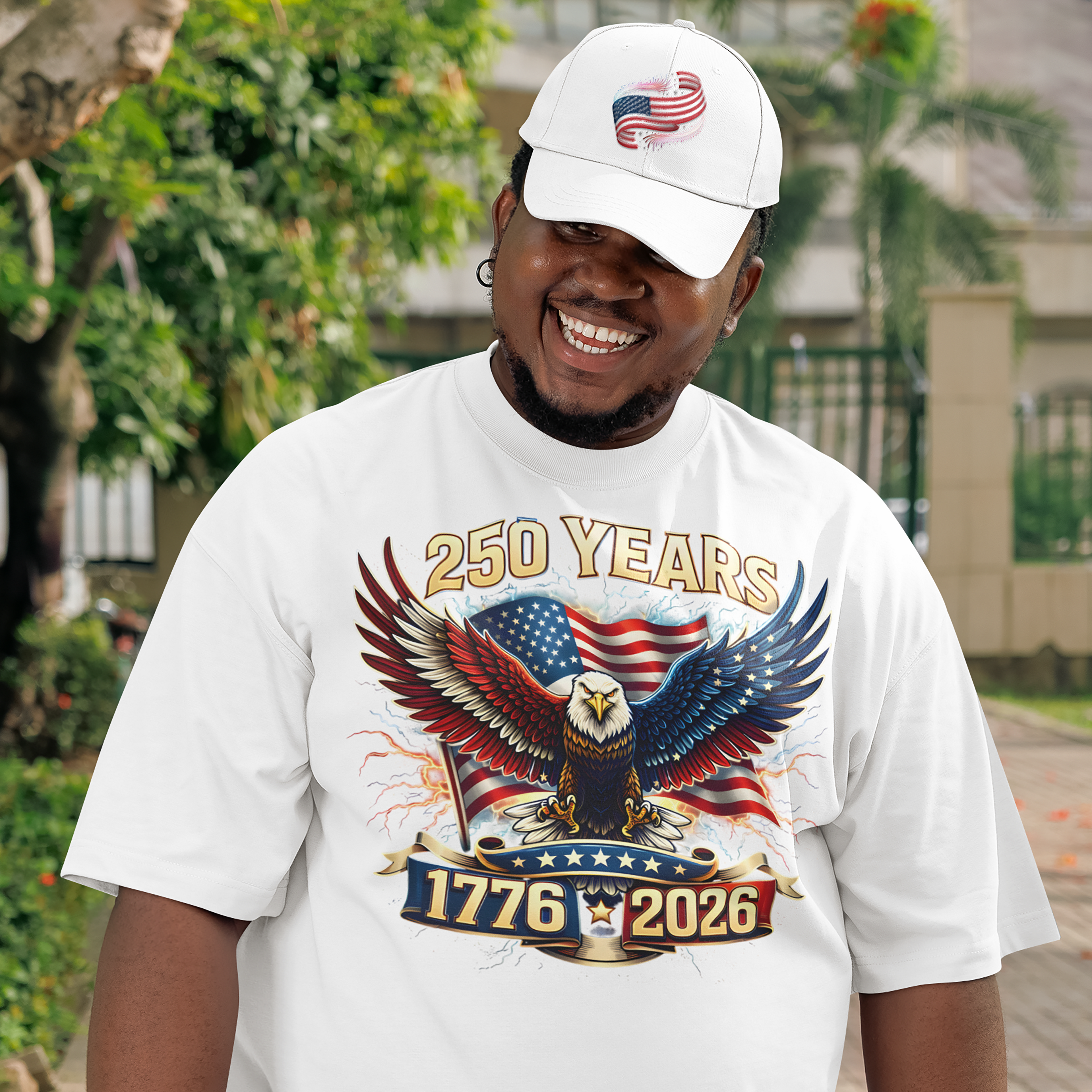 1776–2026 American Independence Eagle T-shirt — 250th Anniversary Patriotic Tee