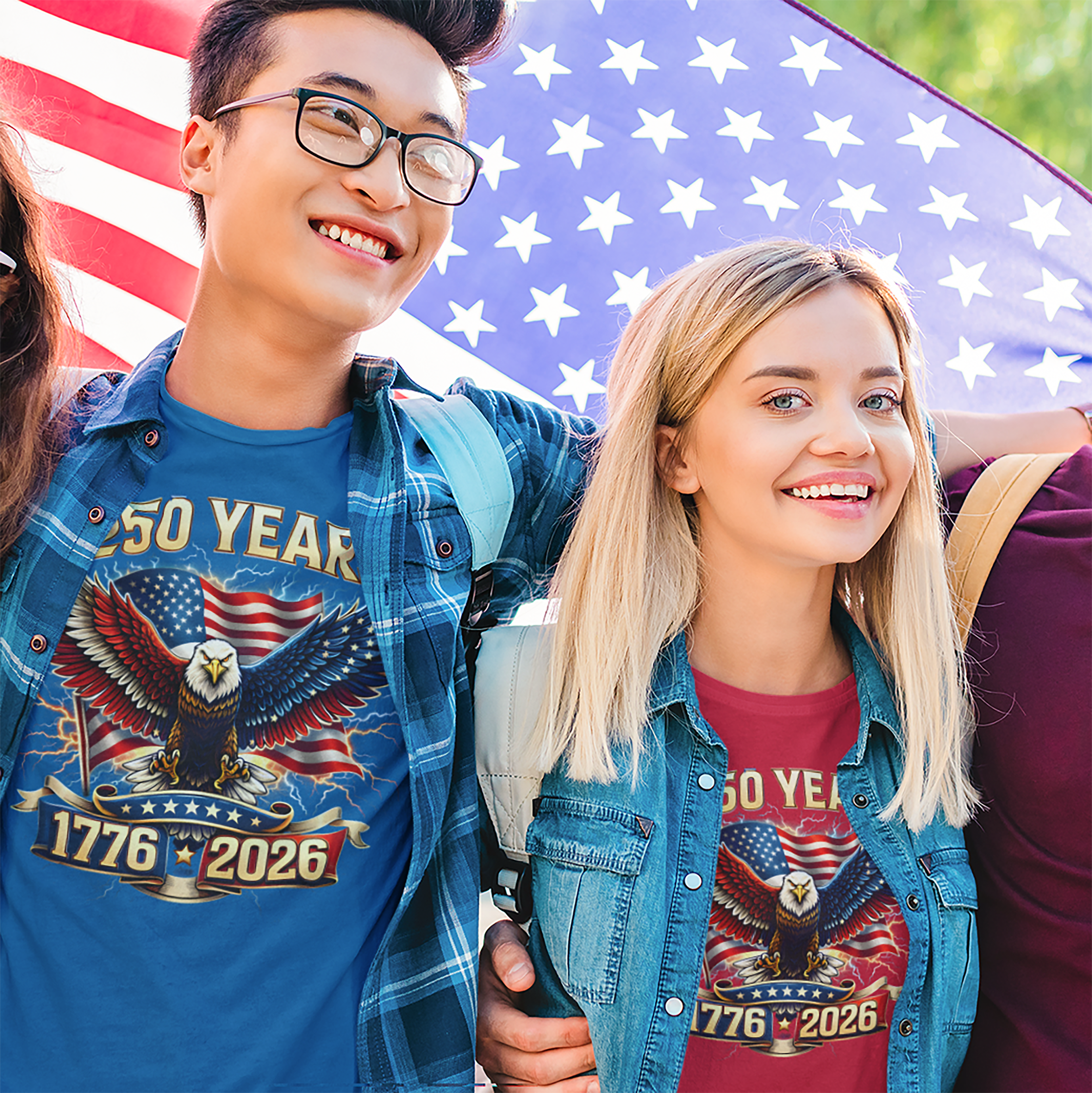 1776–2026 American Independence Eagle T-shirt — 250th Anniversary Patriotic Tee