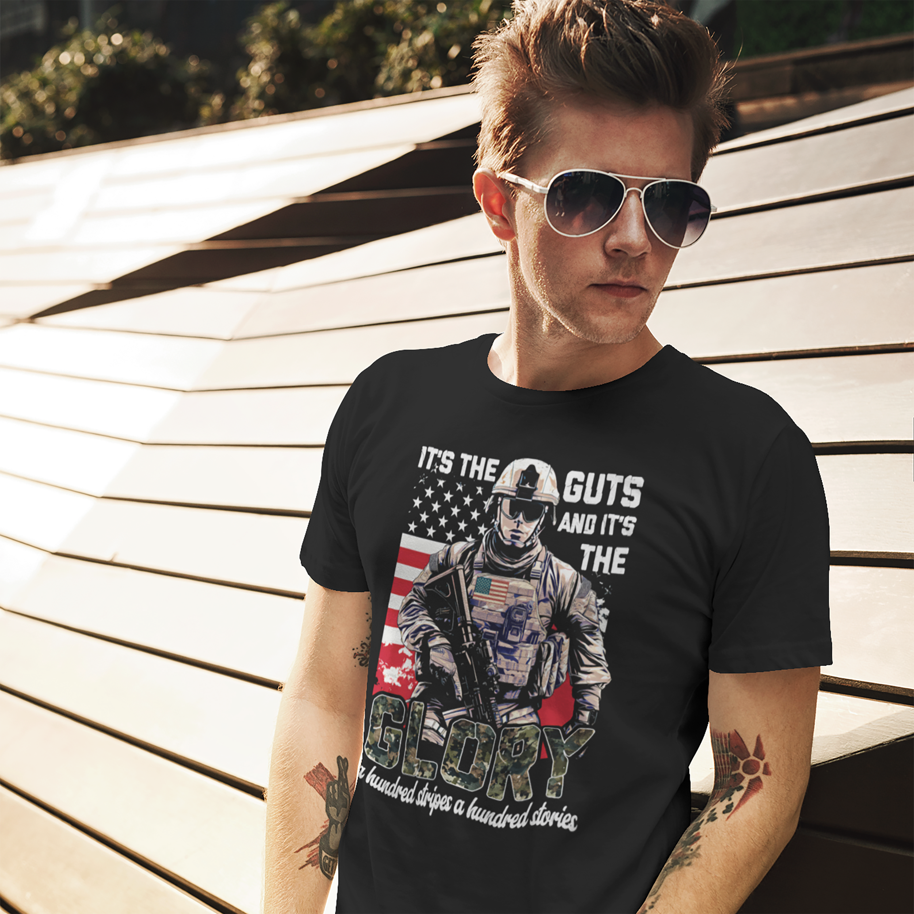 It's the Guts and It's the Glory T-Shirt — Motivational Graphic Tee