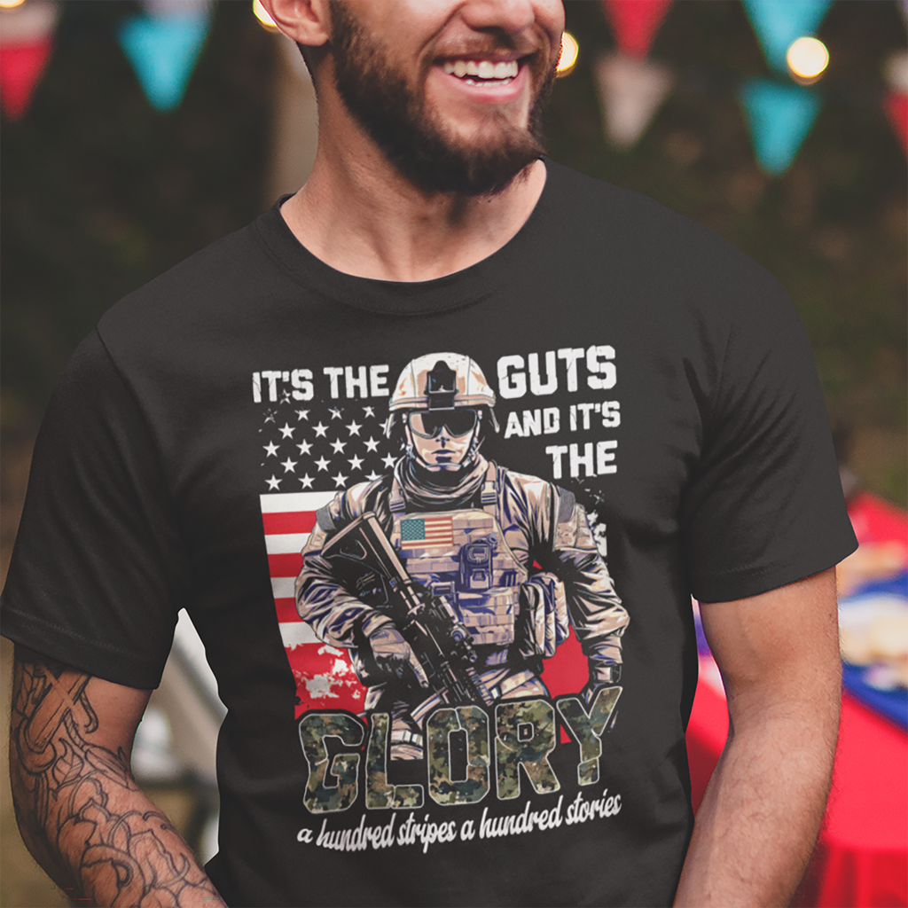 It's the Guts and It's the Glory T-Shirt — Motivational Graphic Tee