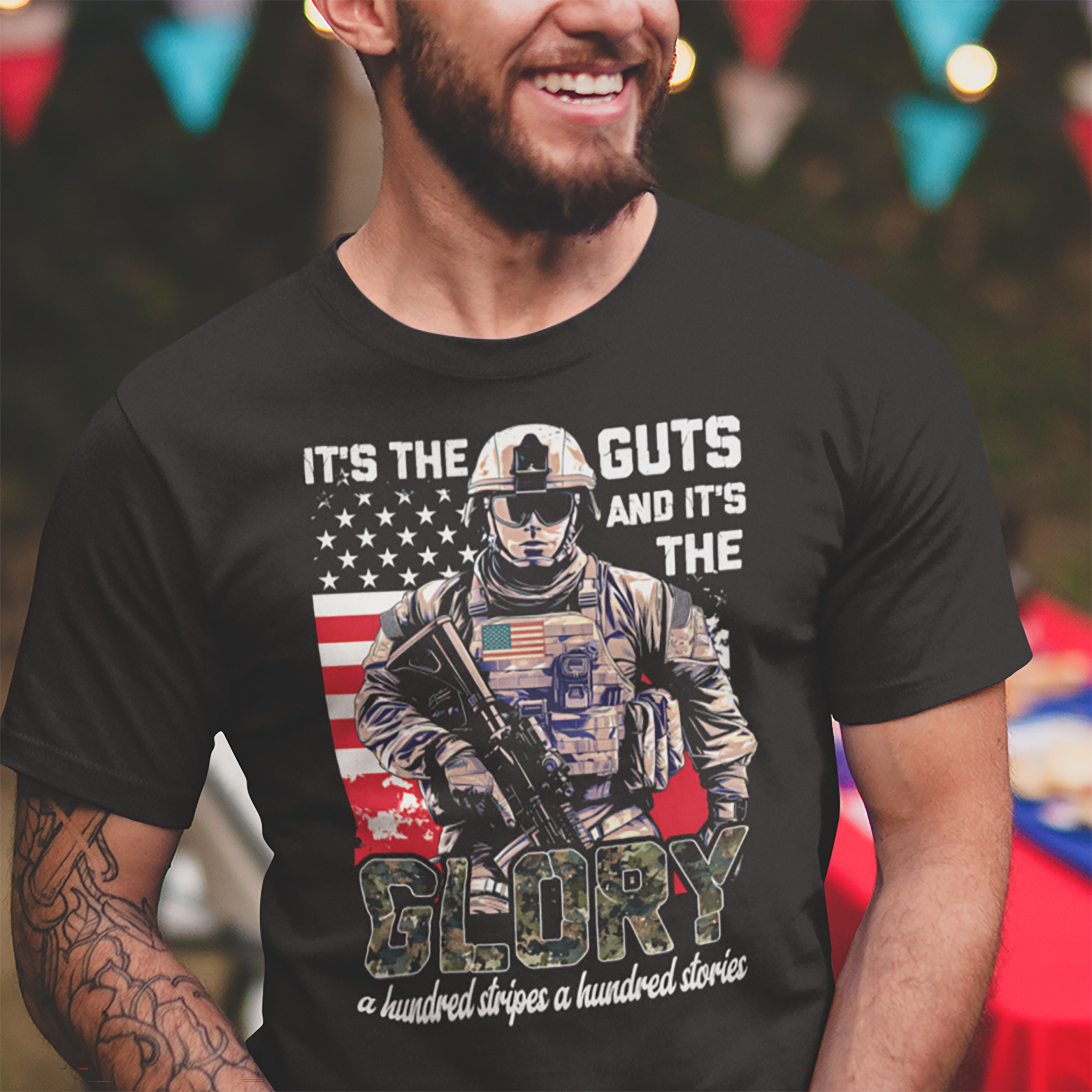 It's the Guts and It's the Glory T-Shirt — Motivational Graphic Tee