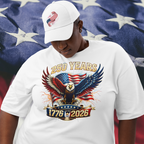 250 Years American Eagle T-Shirt — 1776–2026 Patriotic Anniversary Tee