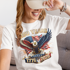 250 Years American Eagle T-Shirt — 1776–2026 Patriotic Anniversary Tee