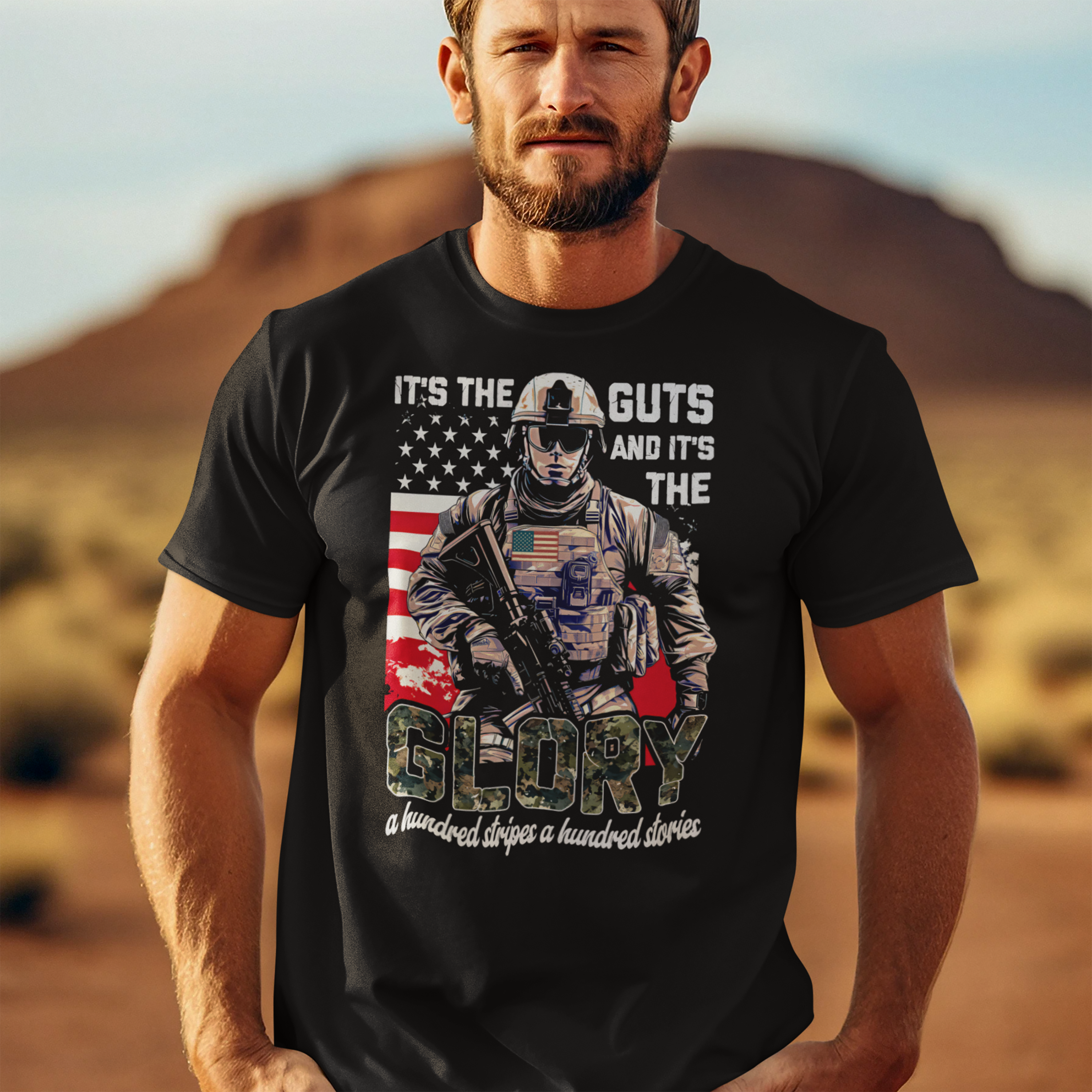 It's the Guts and It's the Glory T-Shirt — Motivational Graphic Tee