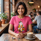 Ghost Softstyle T-Shirt with Patchwork Quilt Design