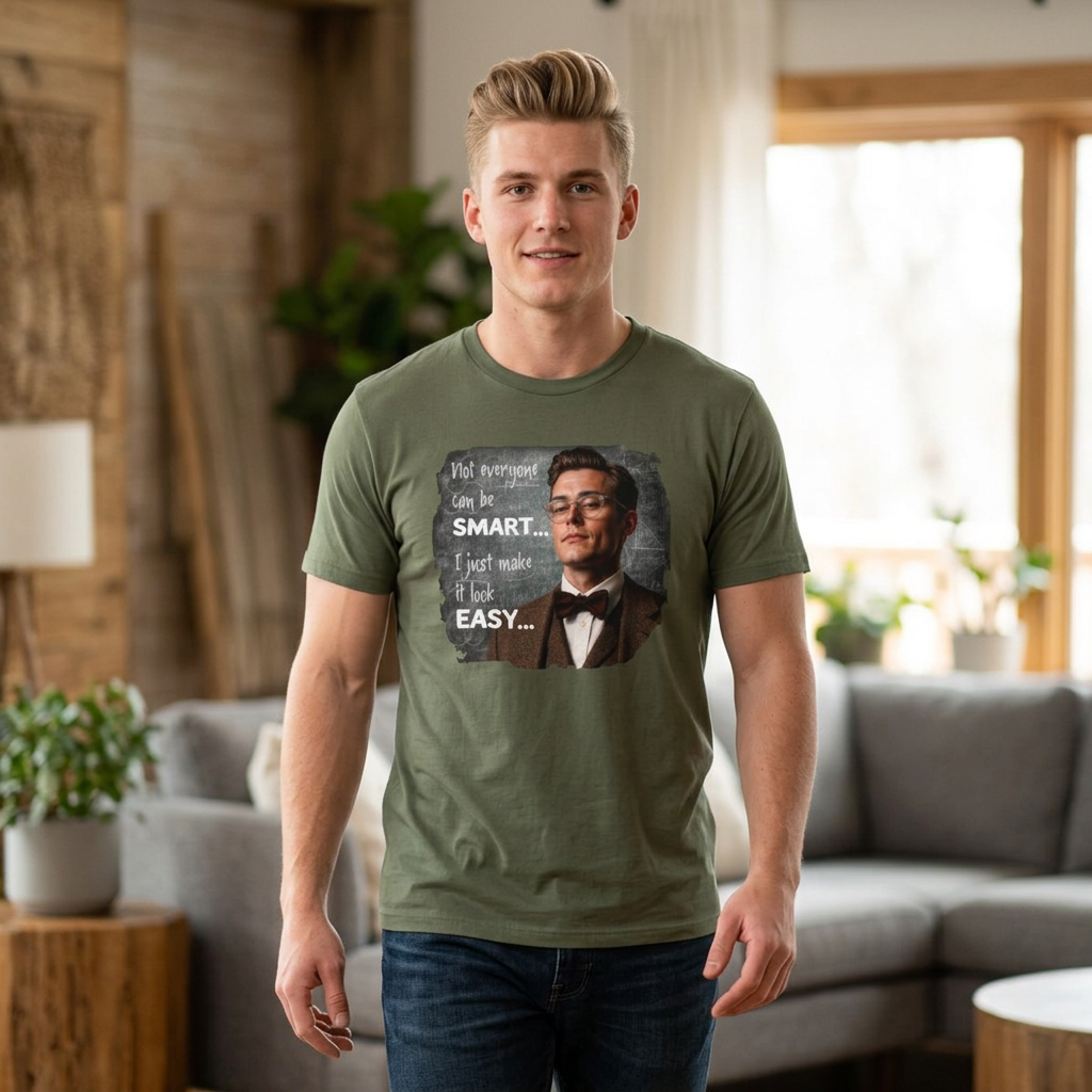 "Not Everyone Can Be Smart… I Just Make It Look Easy" Shirt — Funny Scholarly Math Tee