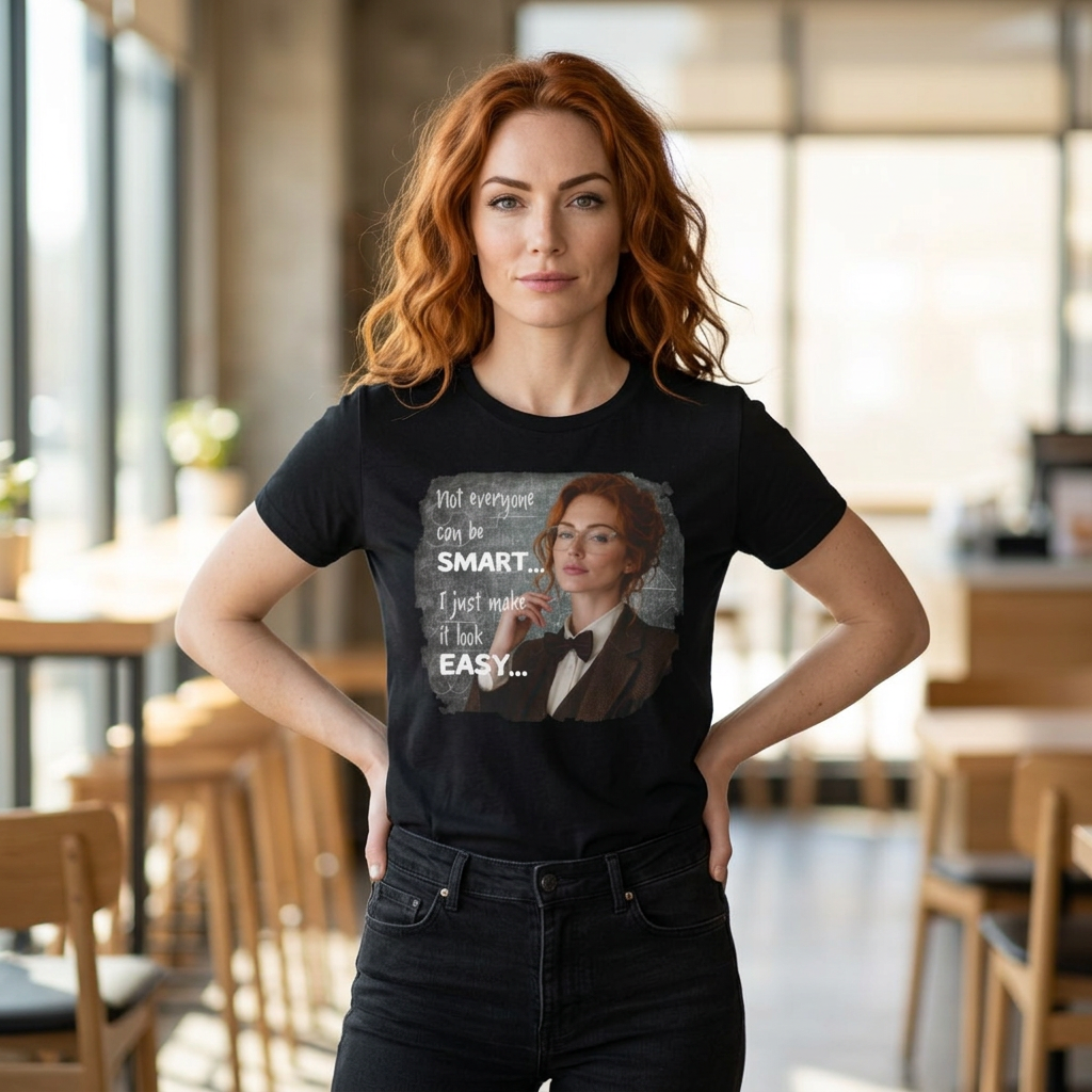 T-Shirt — “Not Everyone Can Be Smart, I Just Make It Look Easy” Graphic Tee