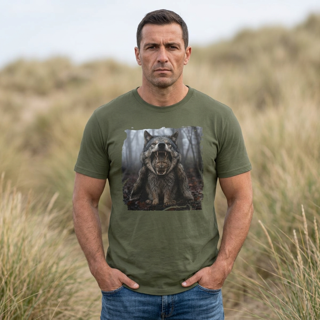 Wolf Roar T-Shirt — Fierce Forest Wildlife Graphic Tee