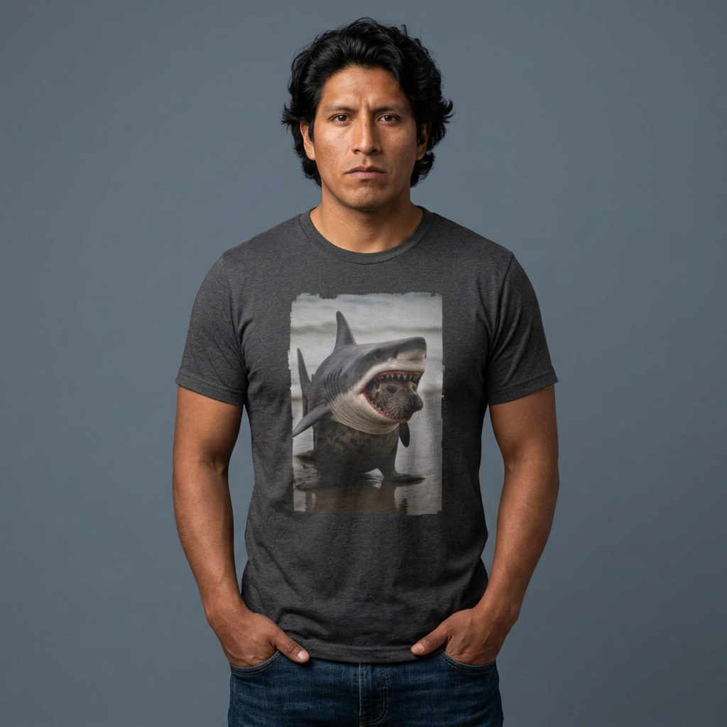 Seal in Shark’s Clothing | Funny Ocean Animal Graphic Tee | Quirky Marine Life Shirt | Creature Features Collection