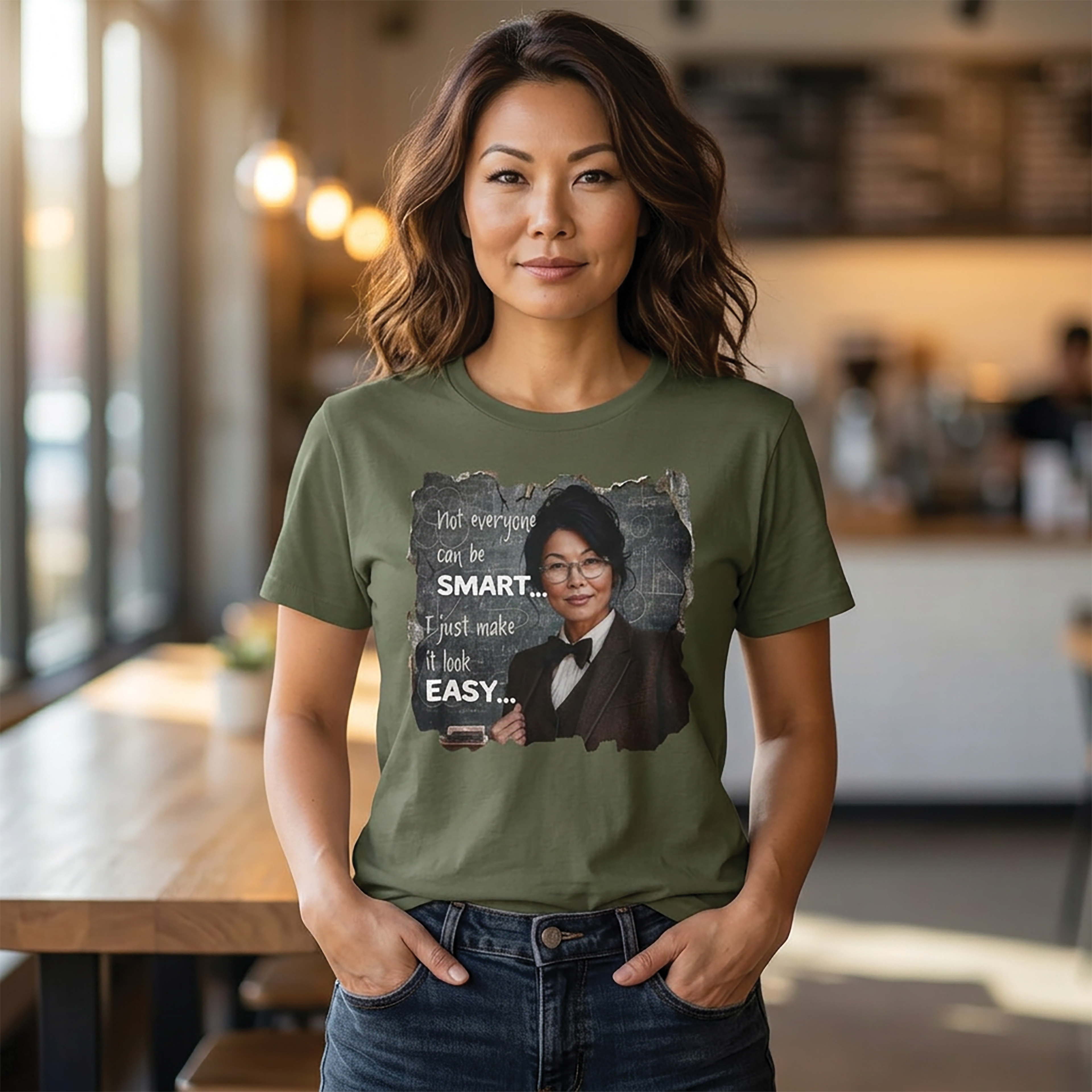 "Not Everyone Can Be Smart... I Just Make It Look Easy" Asian Woman T-Shirt