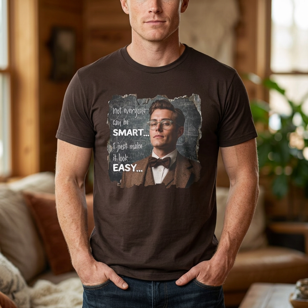 "Not Everyone Can Be Smart… I Just Make It Look Easy" Shirt — Funny Scholarly Math Tee