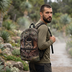Owl in Tree Hollow Backpack — Forest Wildlife Print School Bag