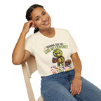 Funny Angry Turtle T-Shirt — “Wanna See Me Lose My Crayons? Do That Again…” — Teacher & Art Lover Tee