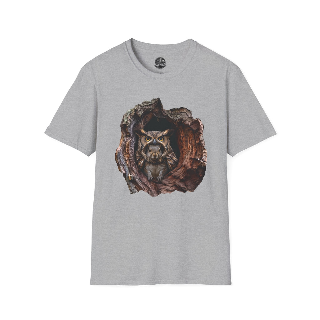 Squirrel in Owl Disguise T-Shirt — "Prey Wearing Its Predator"