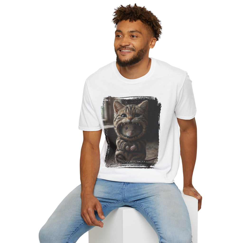 Cat Portrait T-Shirt — Cute Retro Tabby Face Print