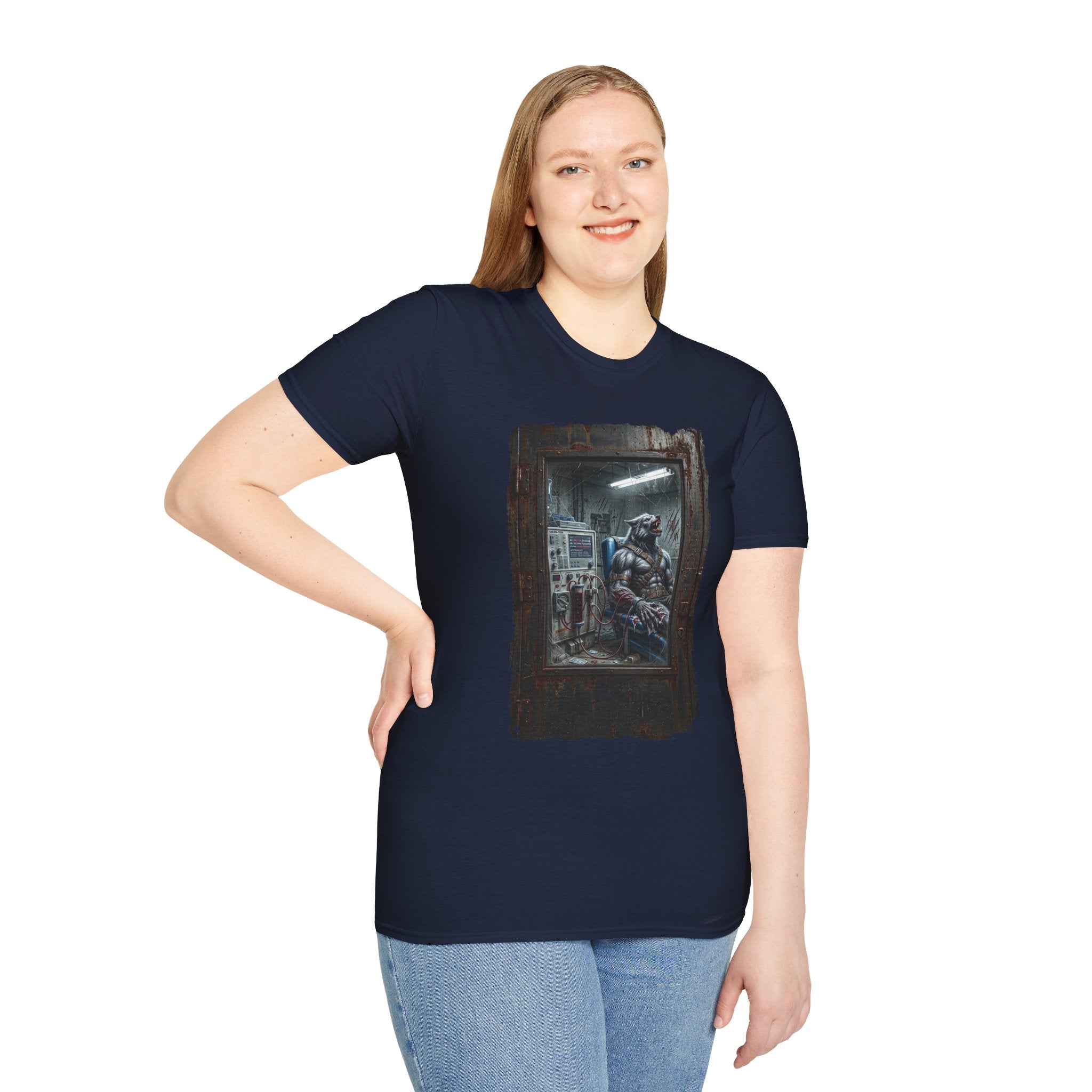 Dialysis After Dark: The Lunar Patient Werewolf Horror T-Shirt | Spooky Dialysis Tech Halloween Shirt