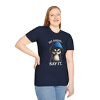 Penguin Graphic T-Shirt — "Go Ahead... Say It." Casual Statement Tee