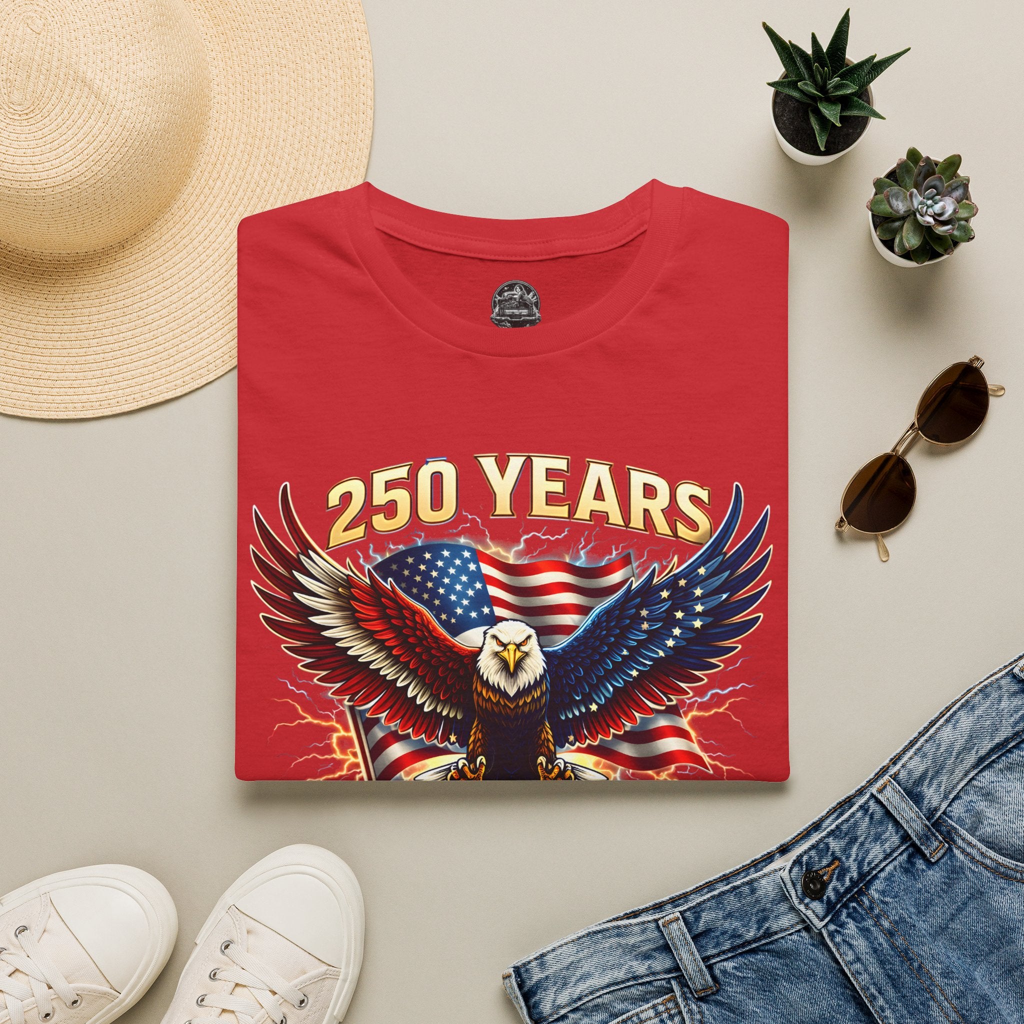 250 Years American Eagle T-Shirt — 1776–2026 Patriotic Anniversary Tee