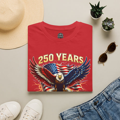 250 Years American Eagle T-Shirt — 1776–2026 Patriotic Anniversary Tee