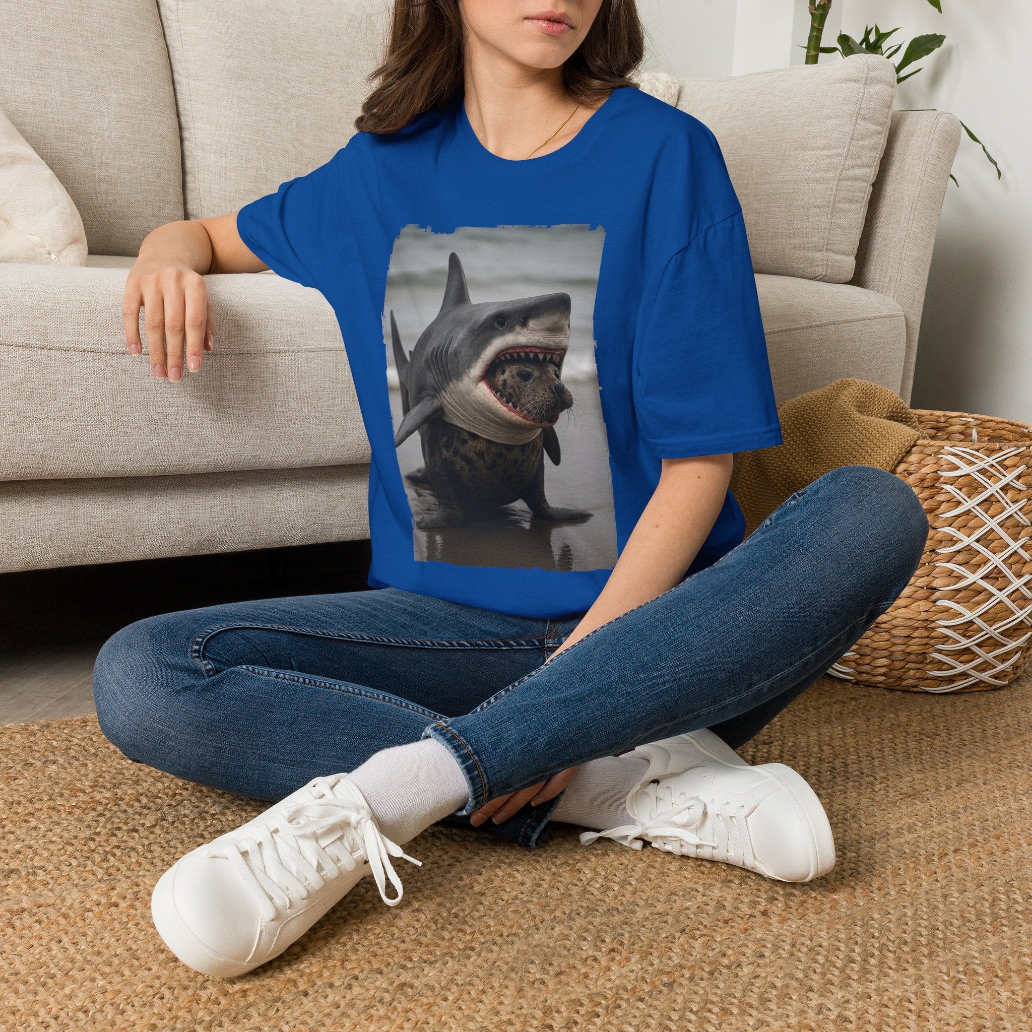 Seal in Shark’s Clothing | Funny Ocean Animal Graphic Tee | Quirky Marine Life Shirt | Creature Features Collection