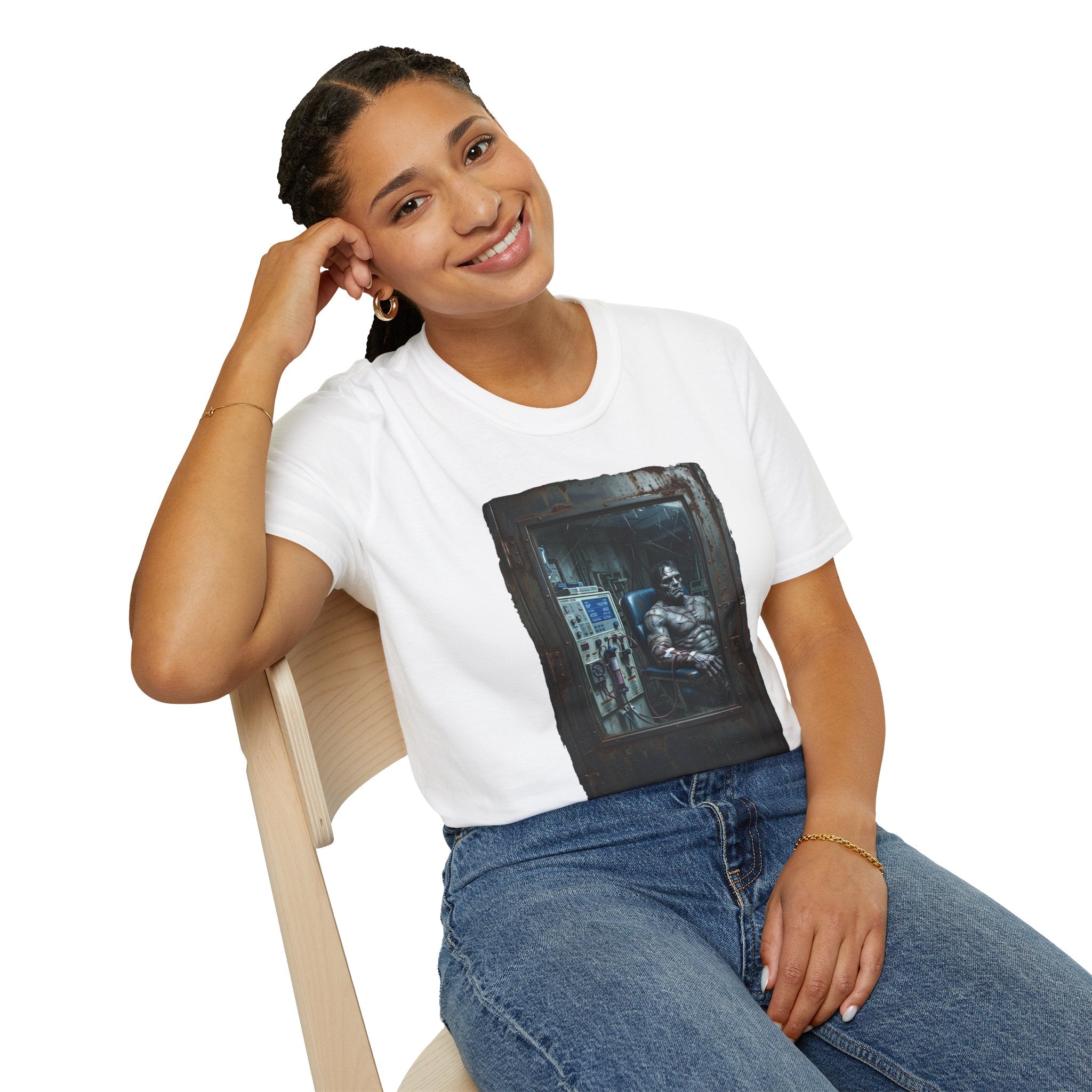 The Patchwork Patient Horror T-Shirt | Spooky Dialysis Tech Halloween Shirt