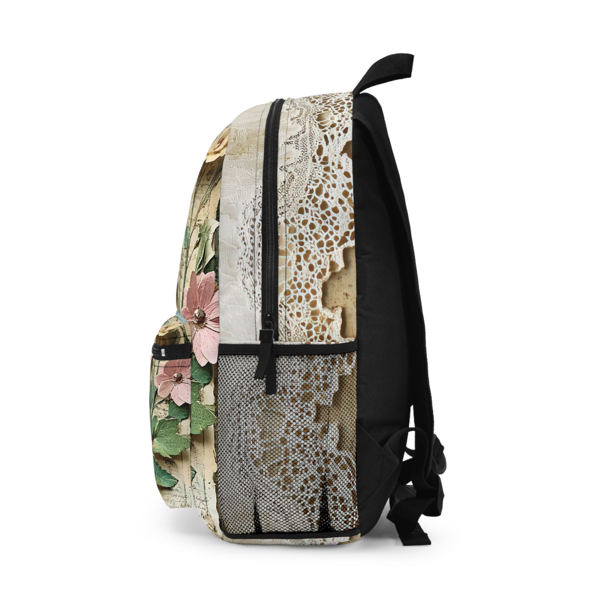 Vintage Botanical Backpack — Garden Heirlooms Floral Daypack