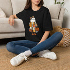 Ghost Softstyle T-Shirt with Patchwork Quilt Design