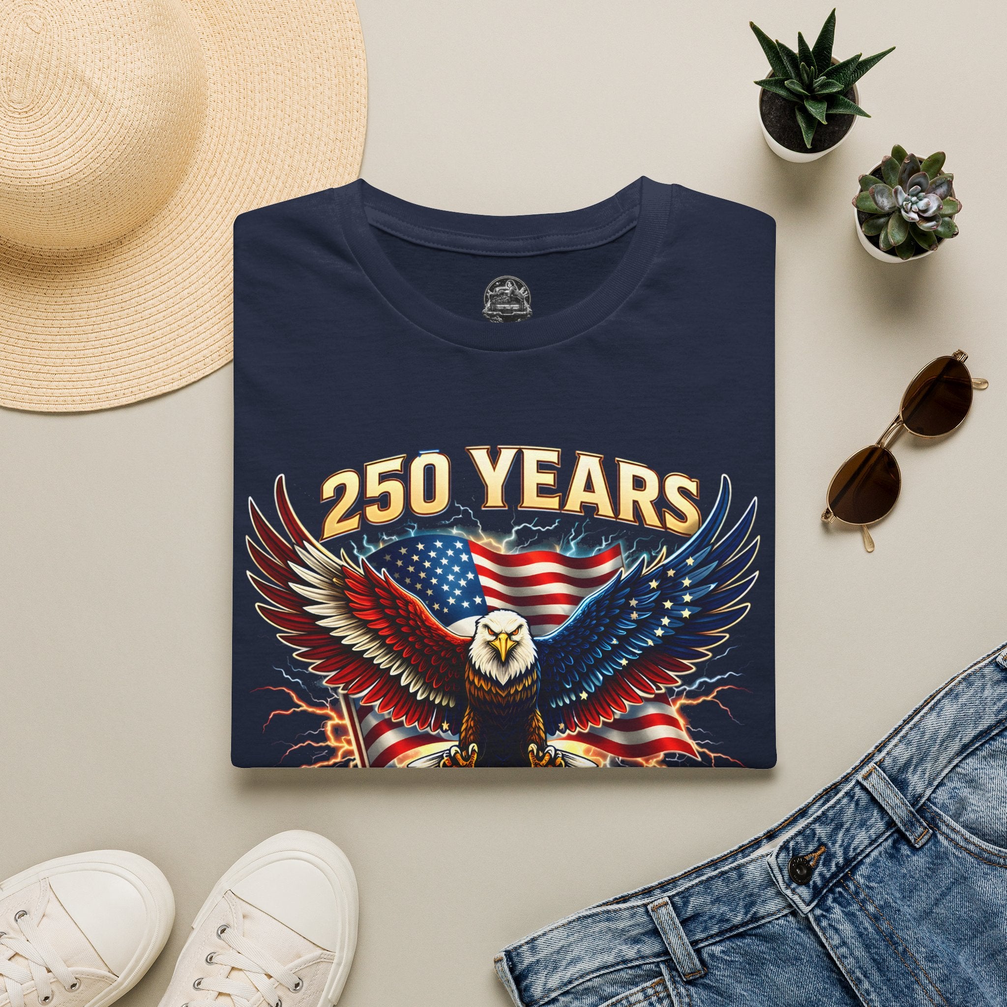 250 Years American Eagle T-Shirt — 1776–2026 Patriotic Anniversary Tee