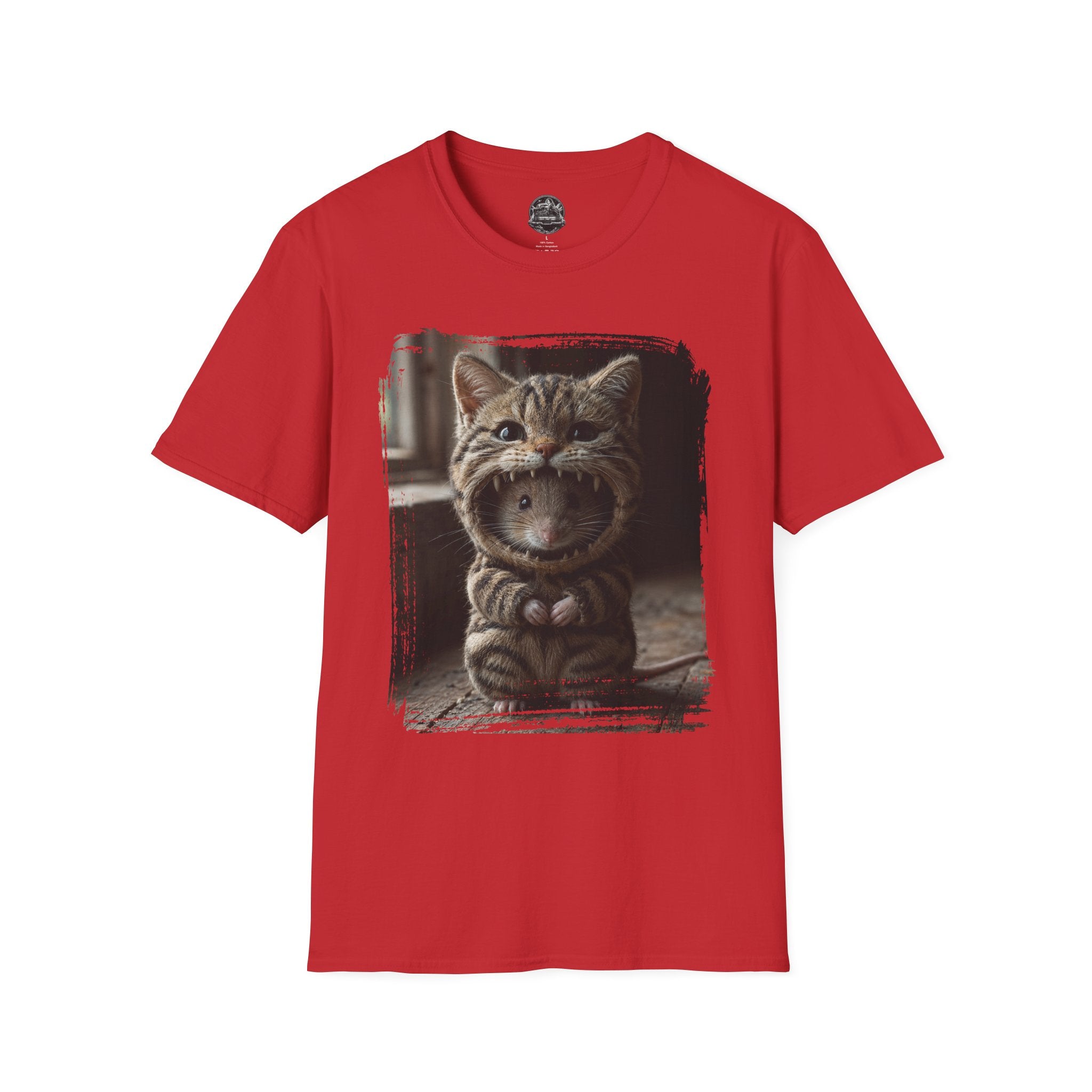 Cat Portrait T-Shirt — Cute Retro Tabby Face Print
