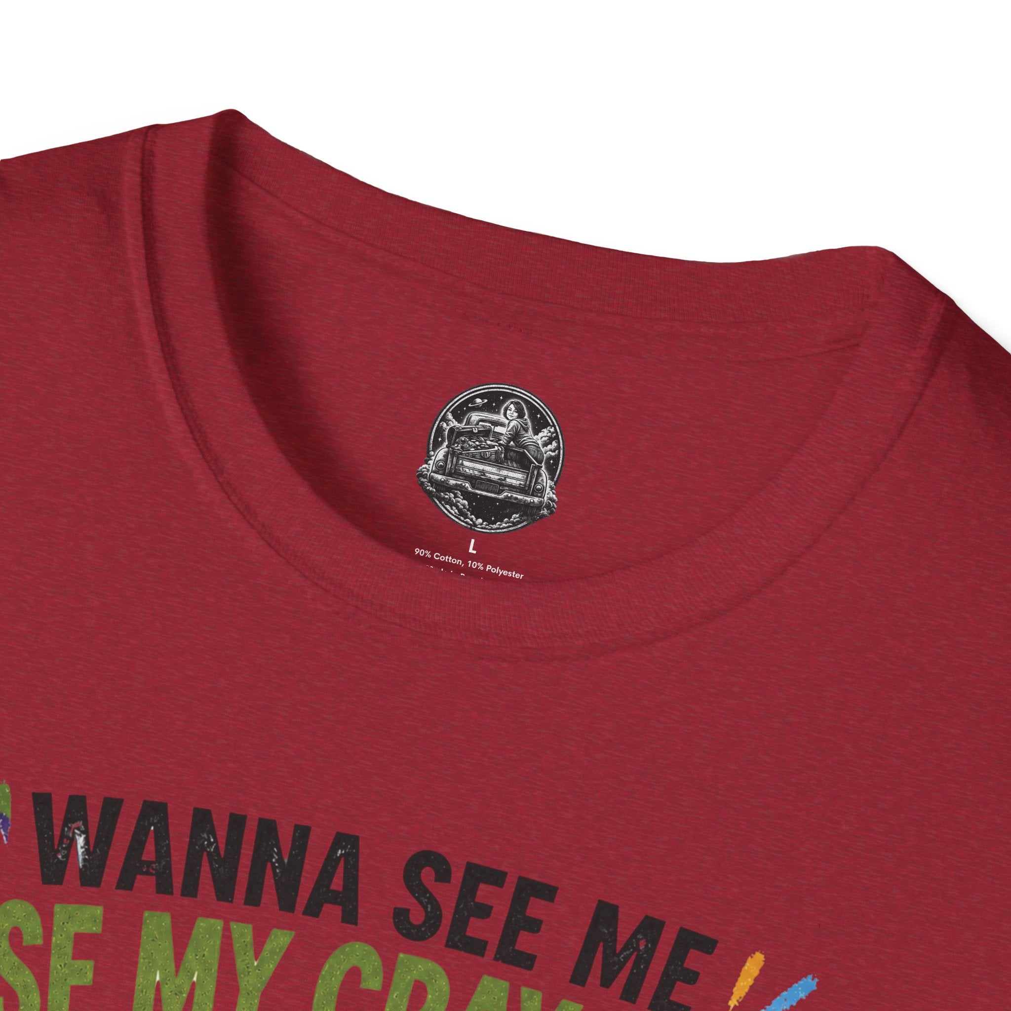 Funny Angry Turtle T-Shirt — “Wanna See Me Lose My Crayons? Do That Again…” — Teacher & Art Lover Tee