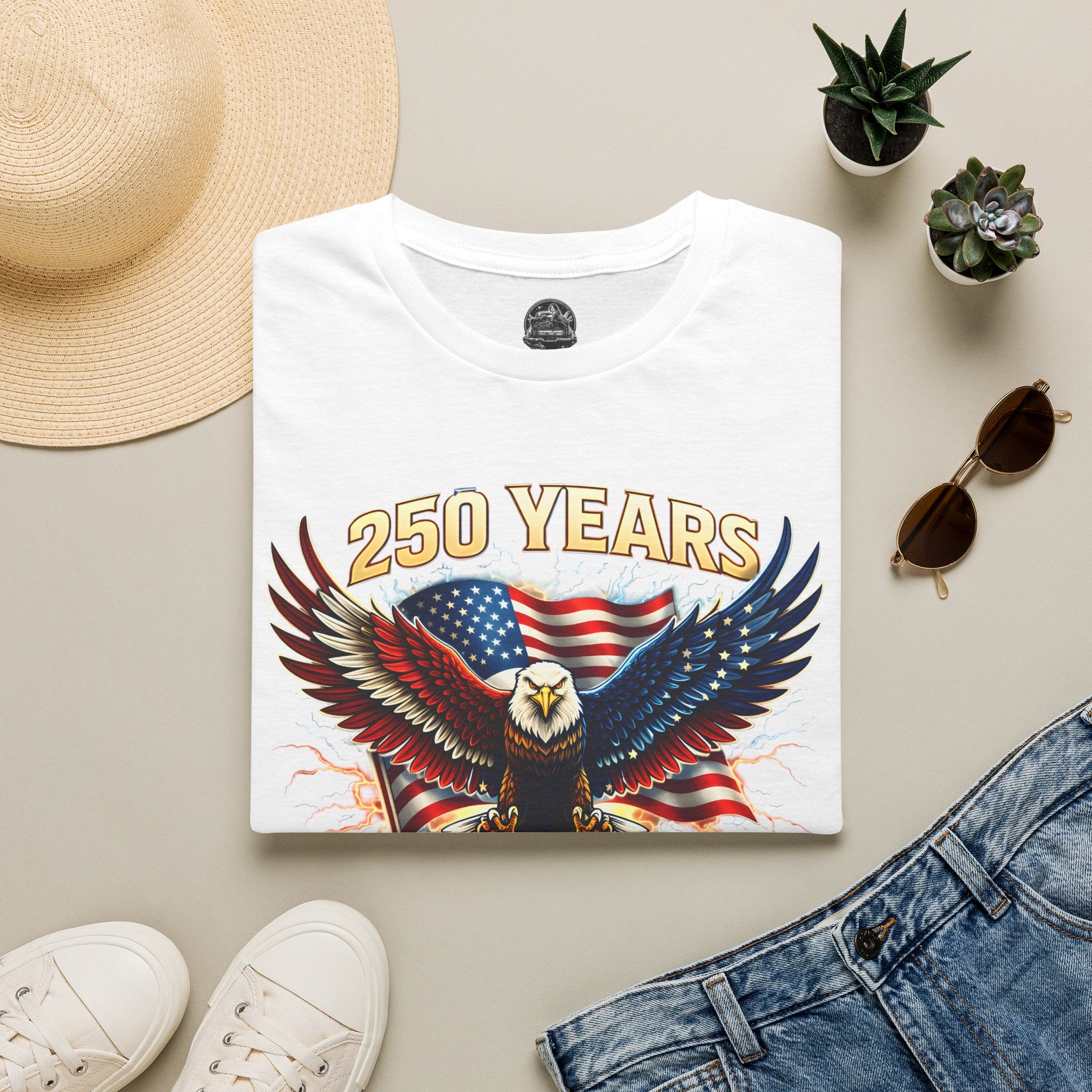 250 Years American Eagle T-Shirt — 1776–2026 Patriotic Anniversary Tee