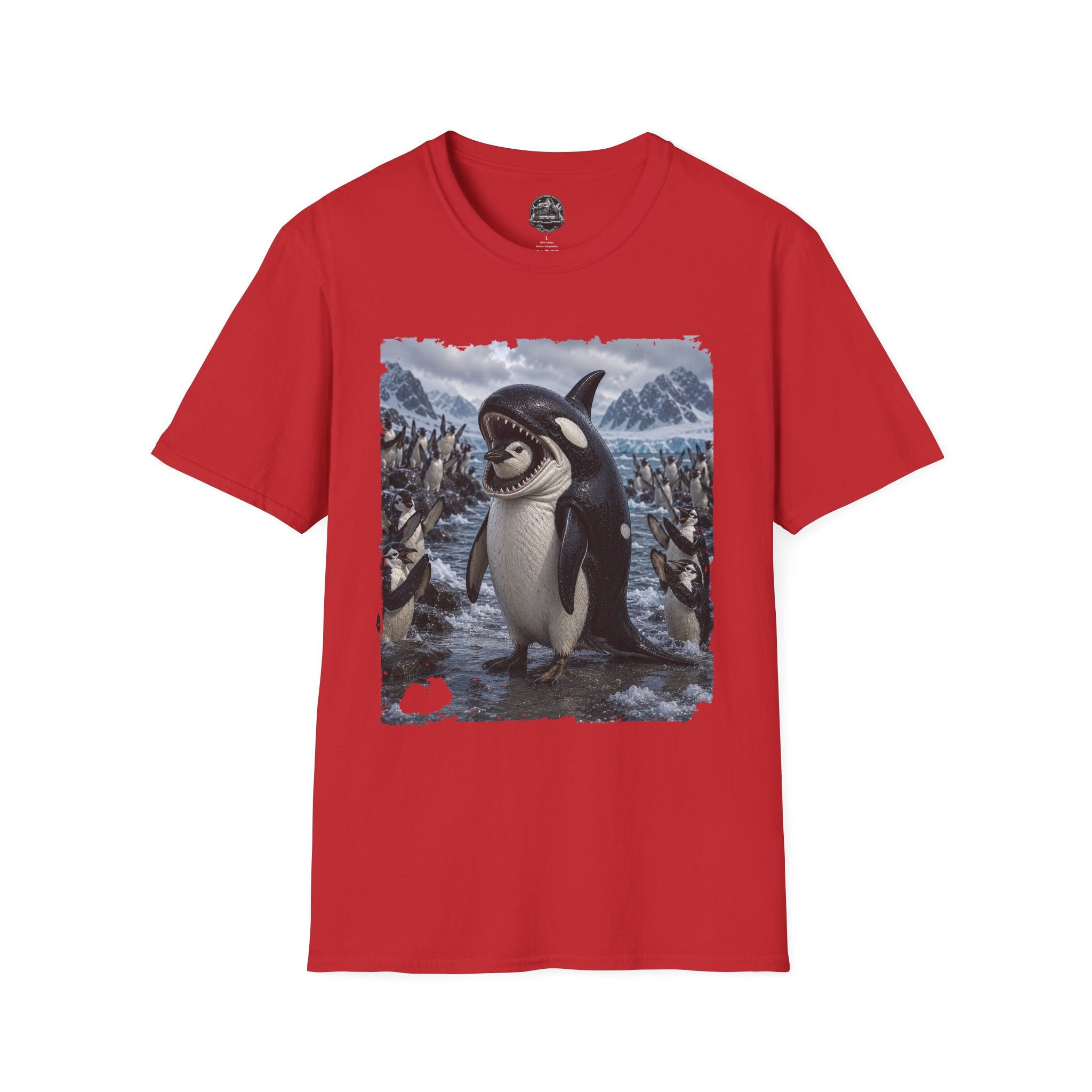 Orca & Penguin Graphic T‑Shirt — Cute Antarctic Wildlife Tee