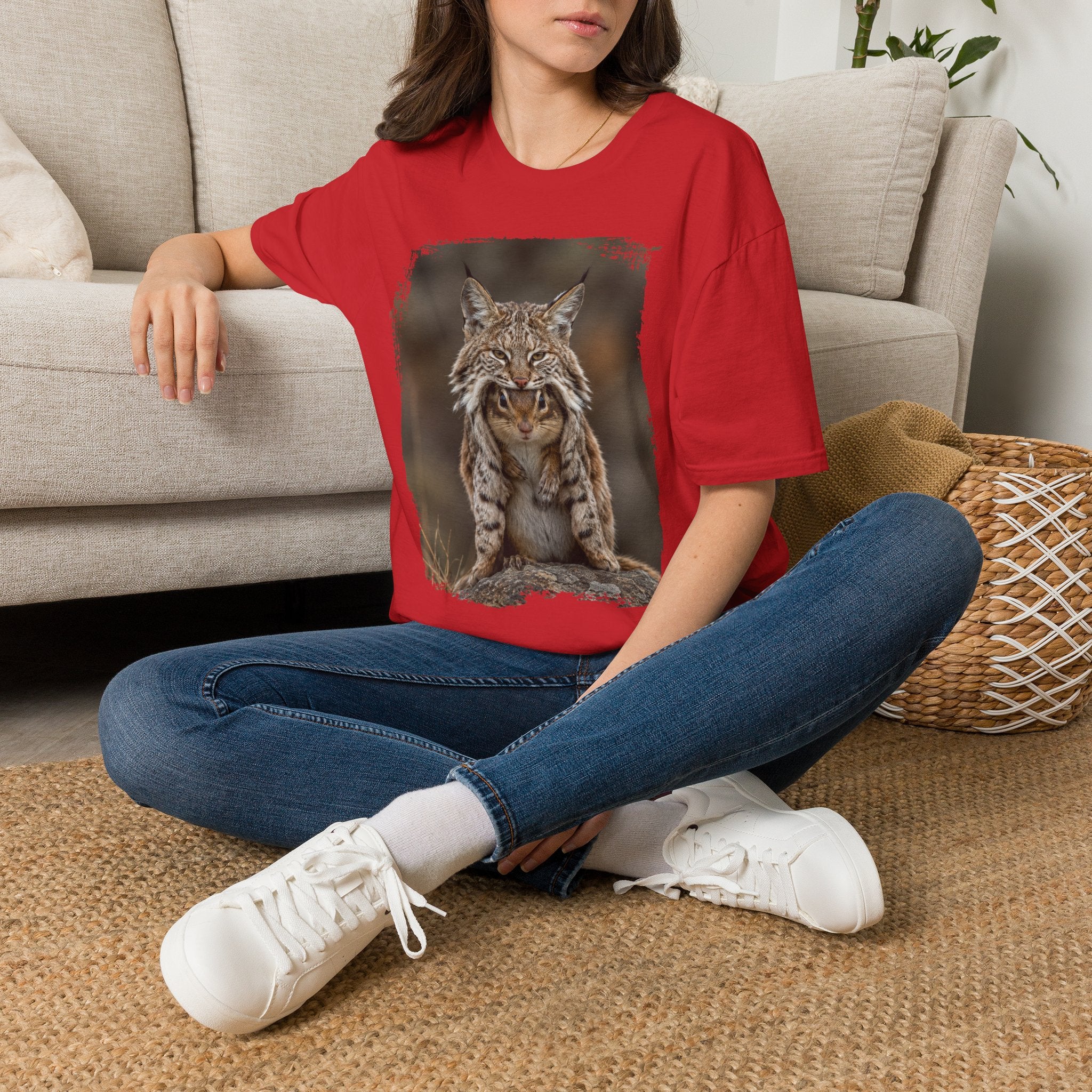Lynx Portrait T-Shirt — Wild Cat Graphic Tee