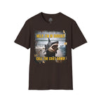 Shark Graphic T-Shirt — "Help, I'm in Shock!" Funny Beachwear