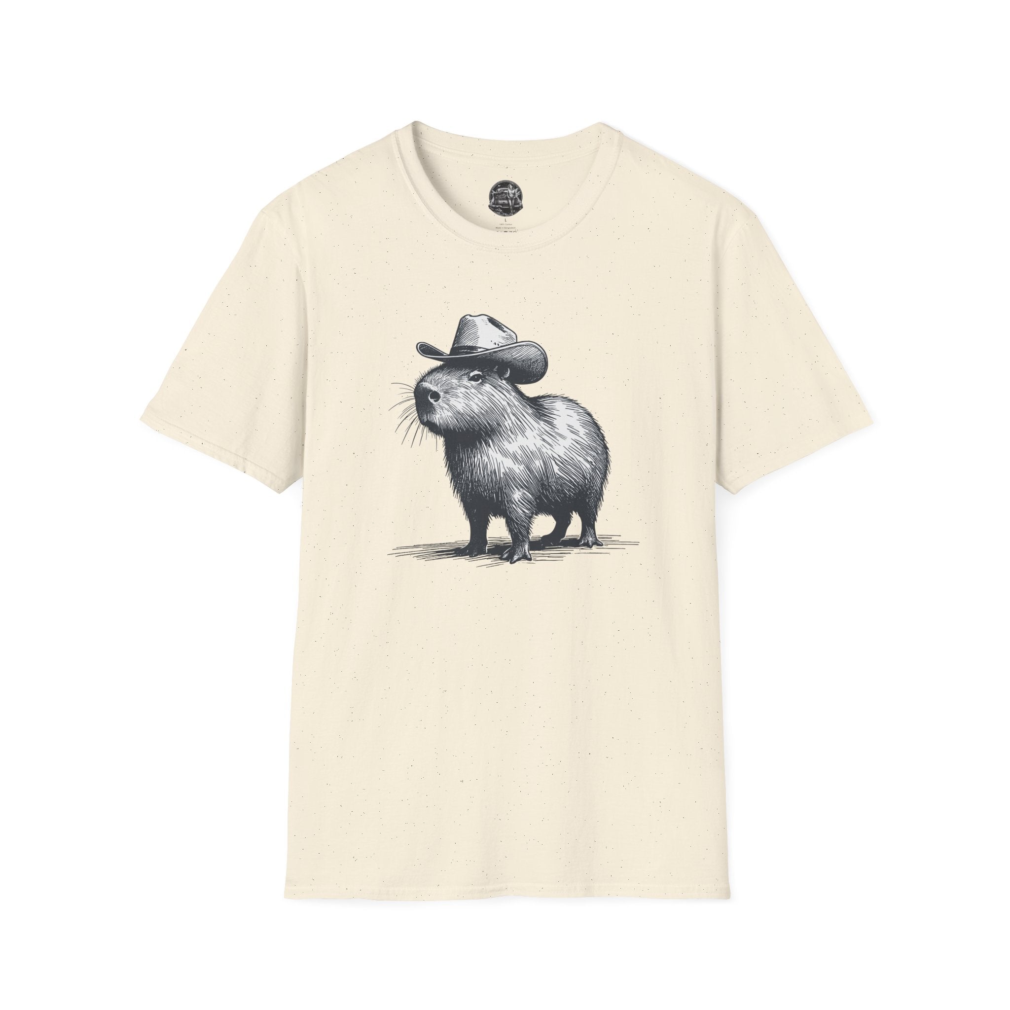Cowboy Capybara T-Shirt — Cute Western Animal Graphic Tee