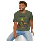 Funny Angry Turtle T-Shirt — “Wanna See Me Lose My Crayons? Do That Again…” — Teacher & Art Lover Tee