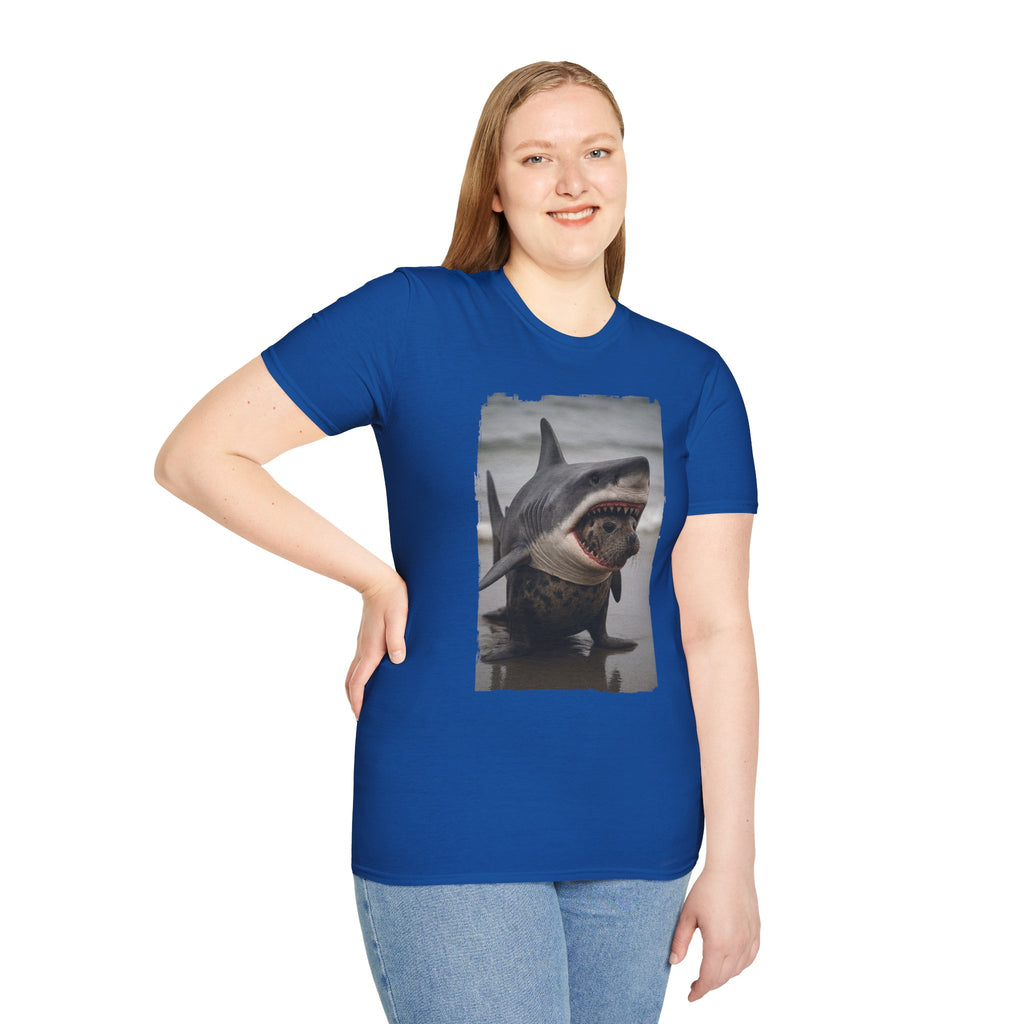 Seal in Shark’s Clothing | Funny Ocean Animal Graphic Tee | Quirky Marine Life Shirt | Creature Features Collection