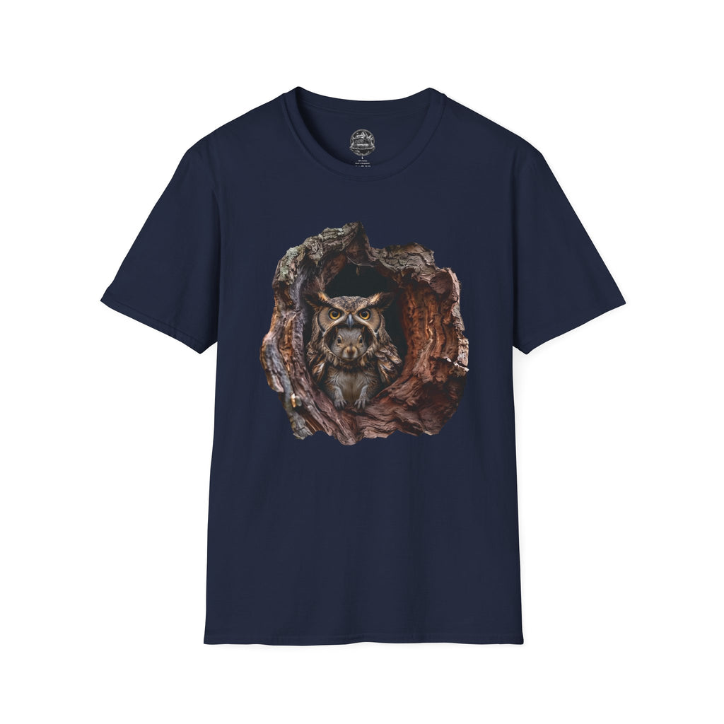 Squirrel in Owl Disguise T-Shirt — "Prey Wearing Its Predator"