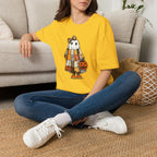 Ghost Softstyle T-Shirt with Patchwork Quilt Design
