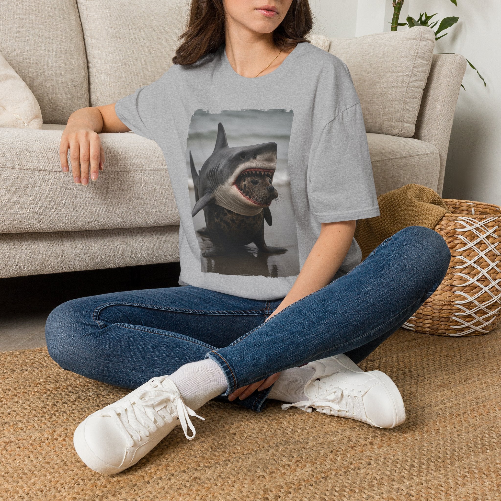 Seal in Shark’s Clothing | Funny Ocean Animal Graphic Tee | Quirky Marine Life Shirt | Creature Features Collection