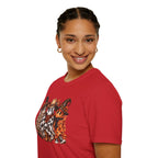 Halloween Pumpkin Crew T-Shirt — Leopard & Buffalo Plaid Spooky Friends