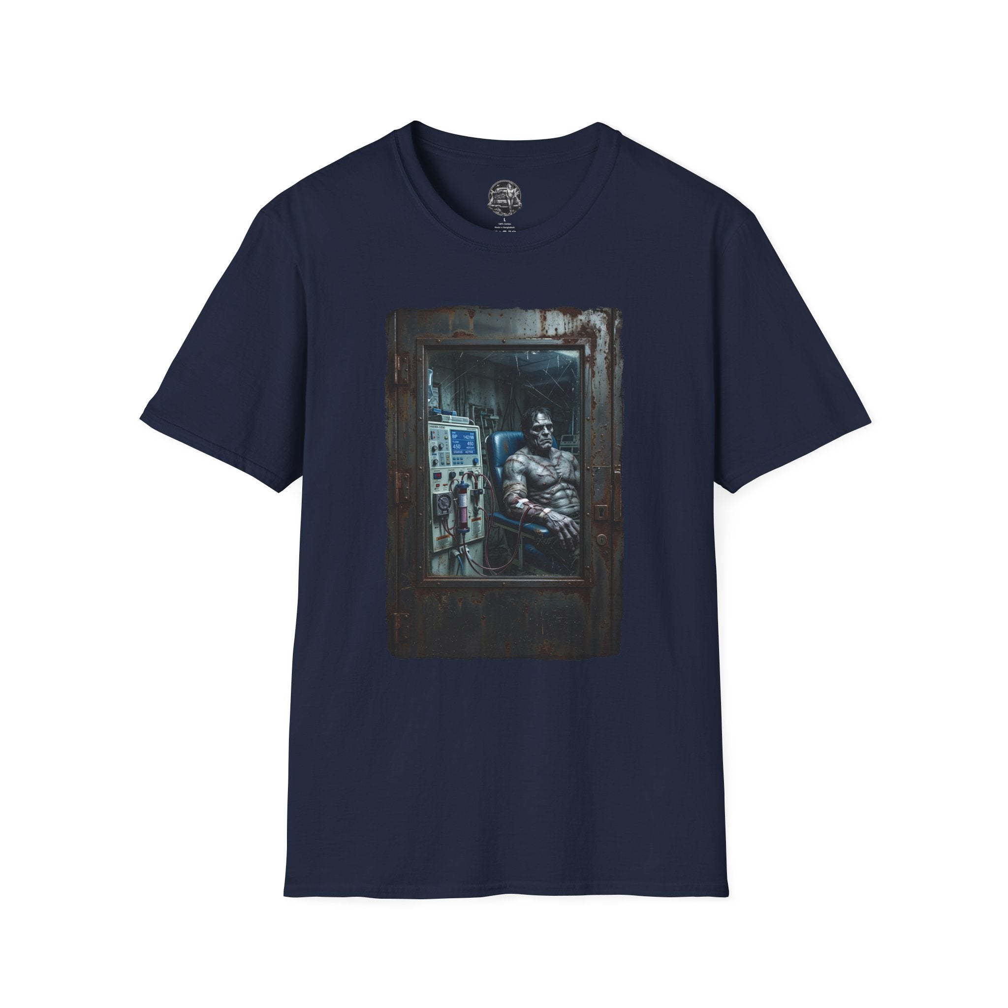 The Patchwork Patient Horror T-Shirt | Spooky Dialysis Tech Halloween Shirt
