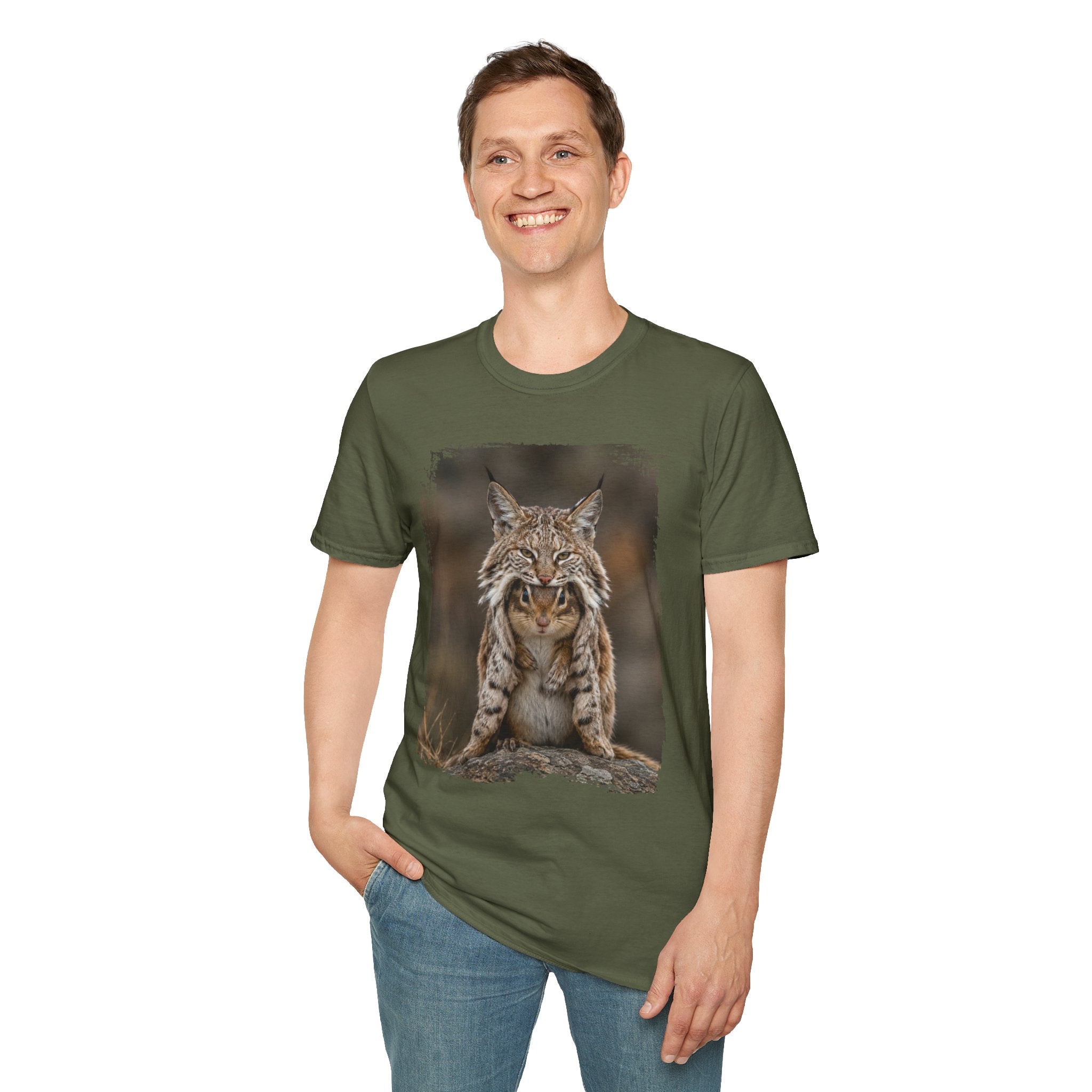 Lynx Portrait T-Shirt — Wild Cat Graphic Tee
